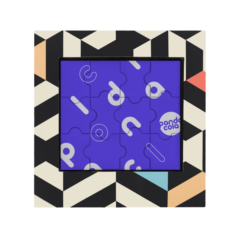 Puzzle en chocolat blanc 12 pièces personnalisable - Tabi | pandacolach - 1