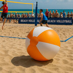 Ballon de plage personnalisé gonflable rayé - Nataninio | pandacola - thumb - 2