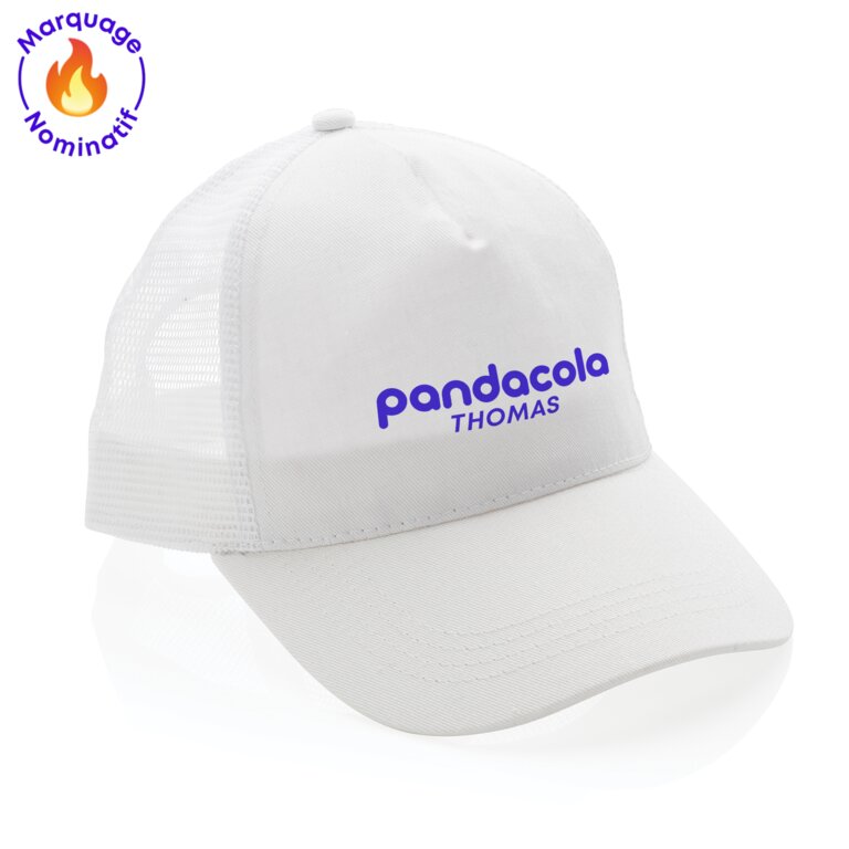 Casquette publicitaire trucker à votre prénom en coton 190 gr/m² - Austin own | Impact | pandacolach