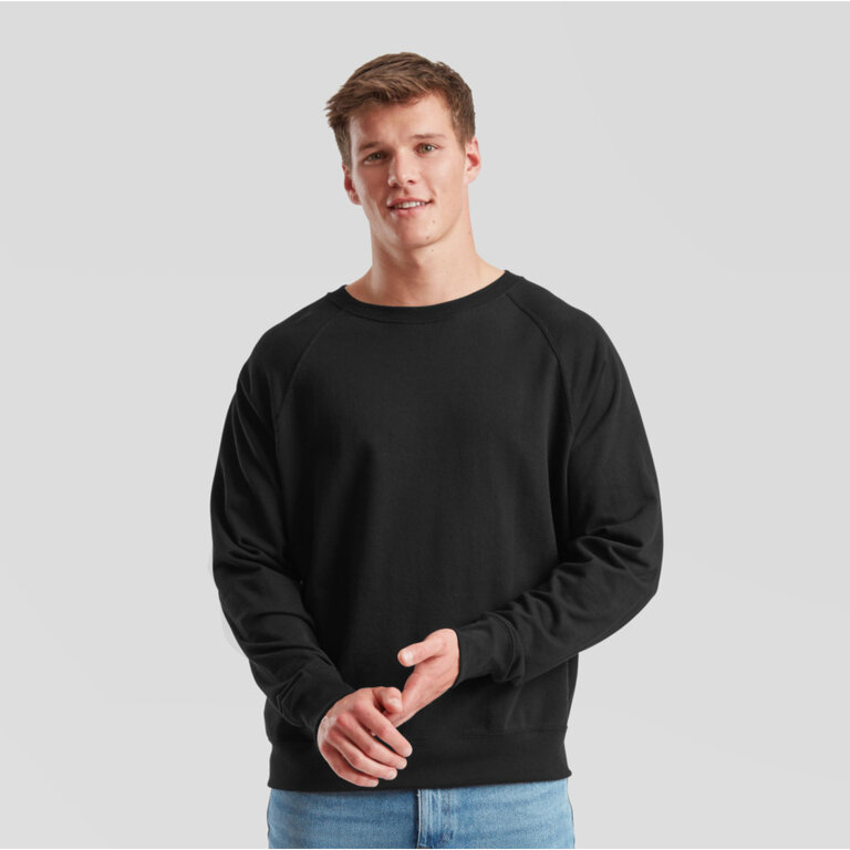 Sweat personnalisé raglan homme en coton 240 gr/m² | FRUIT OF THE LOOM® - Habi | pandacola - 2