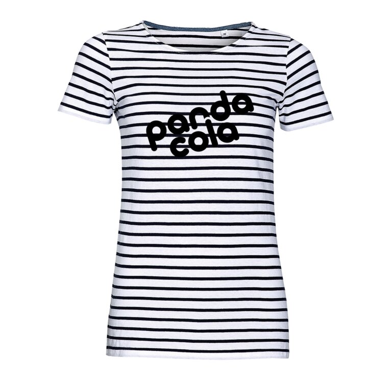 T-shirt publicitaire à rayures colorée en coton 150 gr/m² - Miles | pandacola