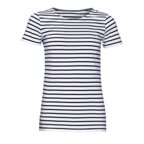 T-shirt publicitaire à rayures colorée en coton 150 gr/m² - Miles | pandacola - thumb