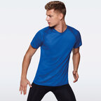 T-shirt de sport homme couleur à manches courtes 135 gr/m² protection UV - Nara | pandacola - thumb - 2