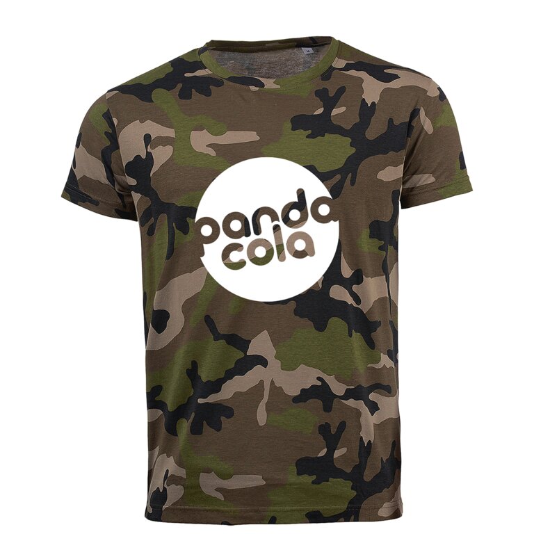 T-shirt camouflage personnalisable en coton 150 gr/m² - Camo | pandacola