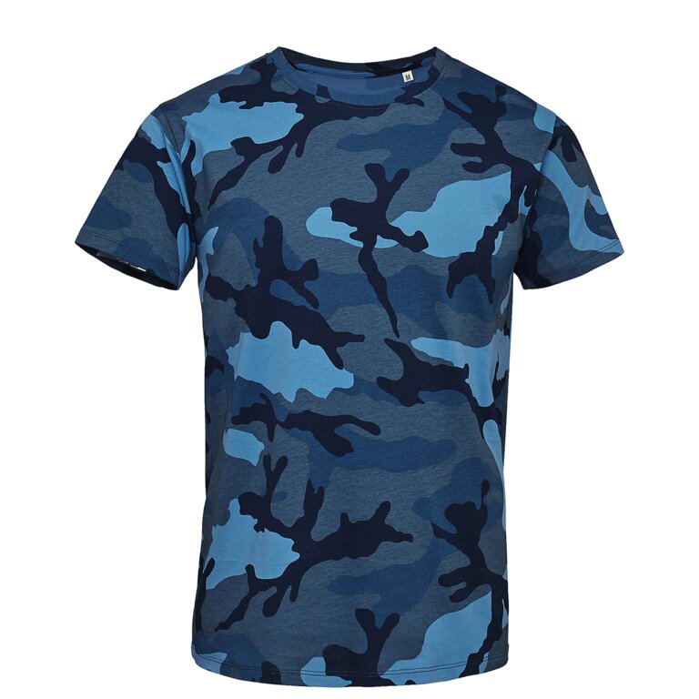 T-shirt camouflage personnalisable en coton 150 gr/m² - Camo | pandacola