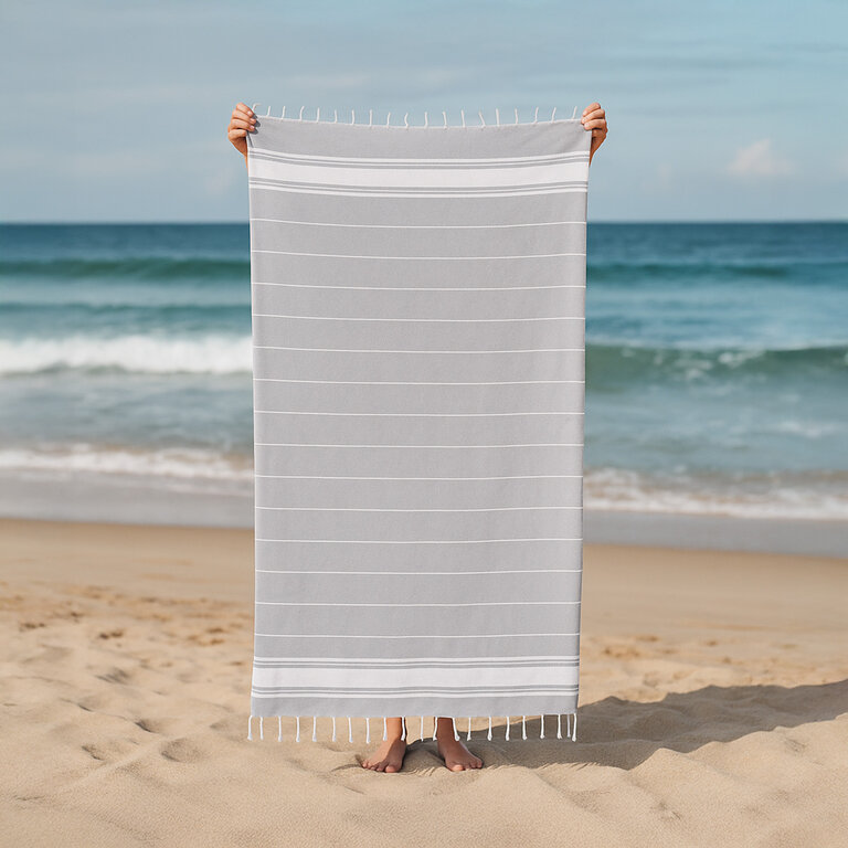 Fouta personnalisable en coton recyclé 180 gr/m² - Dodo | pandacolach - 3