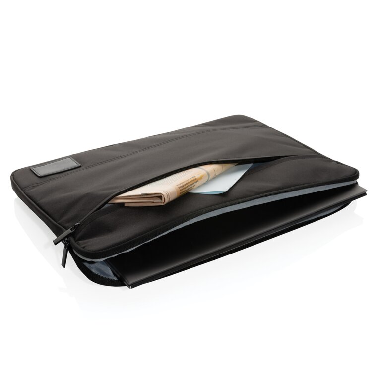 Pochette d'ordinateur personnalisée en polyester recyclé 15.6" - Rodi | pandacolach