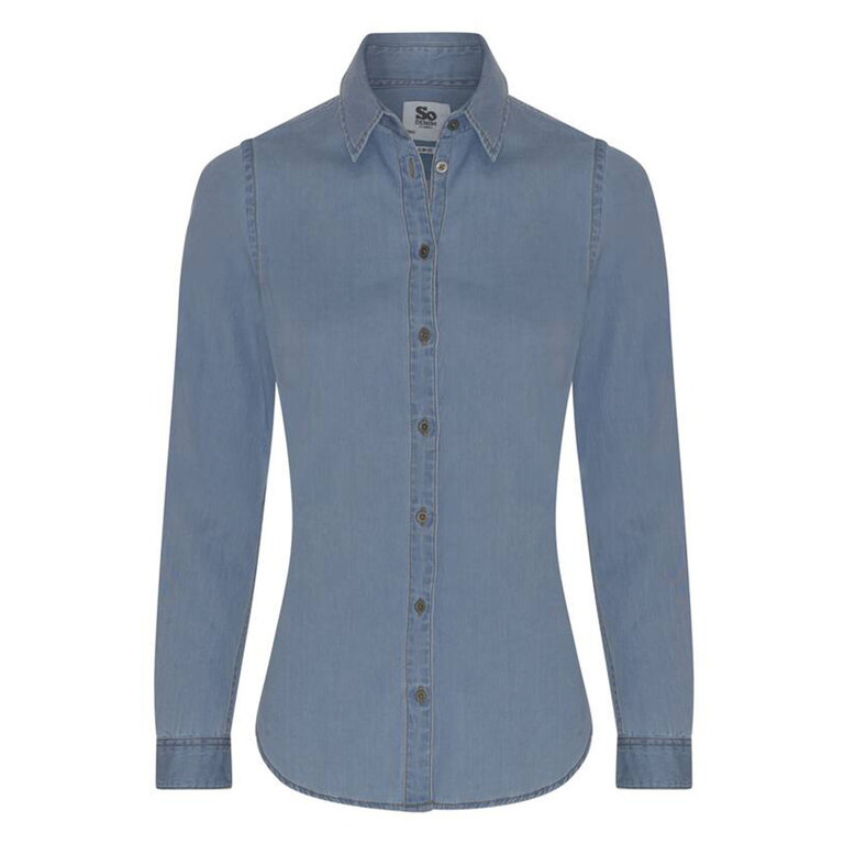 Chemise en jean personnalisée en coton 142 gr/m² | SO DENIM® - Baptiste | pandacola