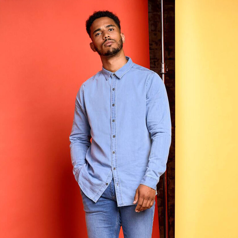 Chemise en jean personnalisée en coton 142 gr/m² | SO DENIM® - Baptiste | pandacola - 3