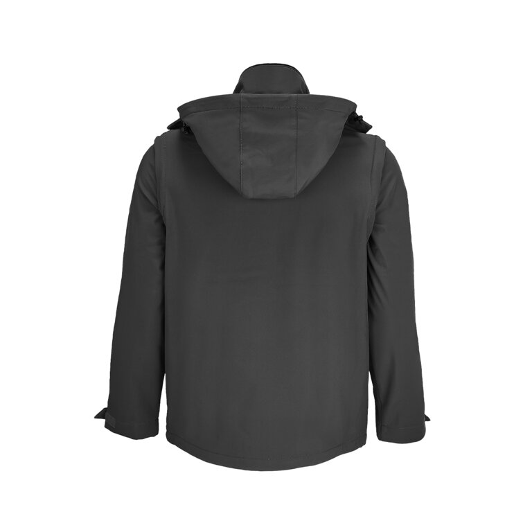 Softshell personnalisée à capuche en polyester recyclé 270T - Falcon 3in1 | pandacola - 1