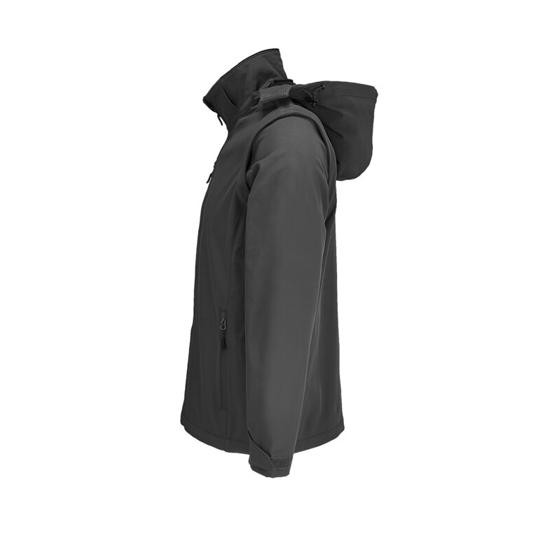 Softshell personnalisée à capuche en polyester recyclé 270T - Falcon 3in1 | pandacola - 2