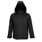 Softshell personnalisée à capuche en polyester recyclé 270T - Falcon 3in1 | pandacolach - thumb - 3