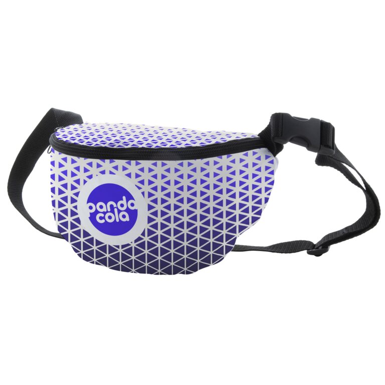 Sac banane personnalisé rPET en sublimation avec compartiment zippé et poche anti RFID - Ossa | pandacolach - 2