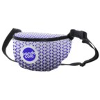 Sac banane personnalisé rPET en sublimation avec compartiment zippé et poche anti RFID - Ossa | pandacolach - thumb - 2