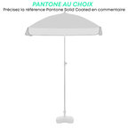 Parasol personnalisé carré en plastique avec lambrequin pans arrondis - Bahamas square | pandacolach - thumb