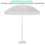 Parasol personnalisé rond en plastique avec lambrequin pans arrondi - Bahamas round | pandacolach - thumb