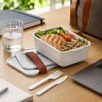 Lunchbox personnalisable 700 ml en PP avec couverts - Daijeune | pandacola - thumb - 1