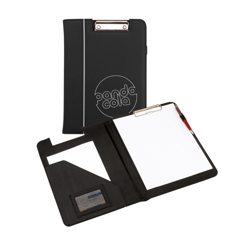 Conférencier personnalisable A4 en polyester avec attache stylo - Intai | pandacola