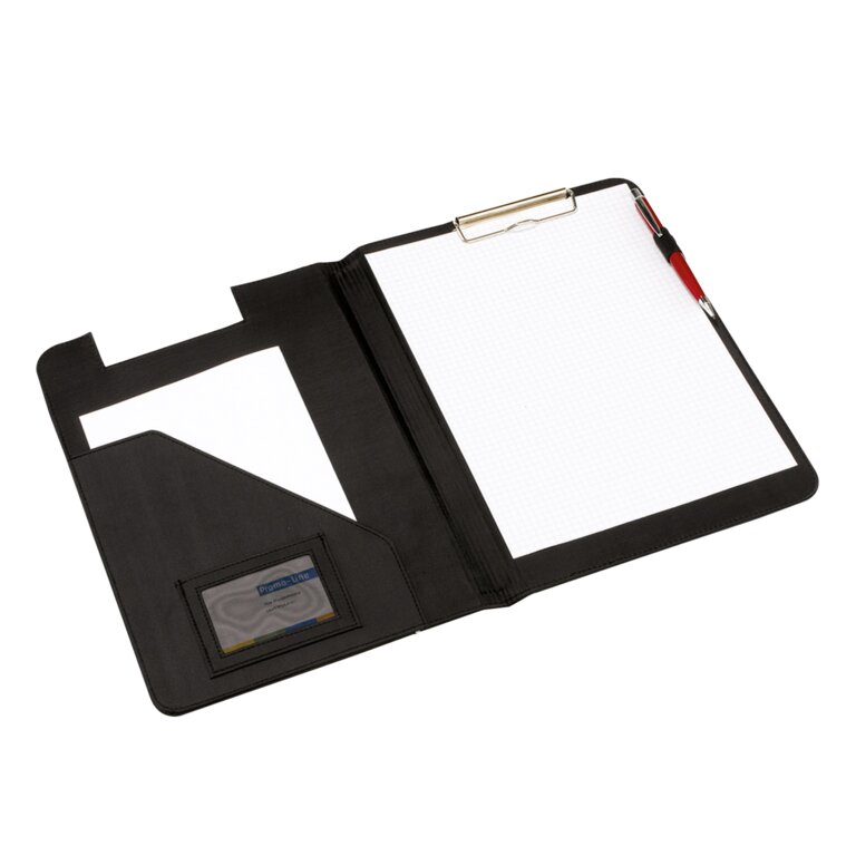 Conférencier personnalisable A4 en polyester avec attache stylo - Intai | pandacola - 1