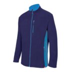 Veste polaire personnalisée bicolore avec détails contrastés 220 gr/m² - Michal | Korntex® | pandacolach - thumb