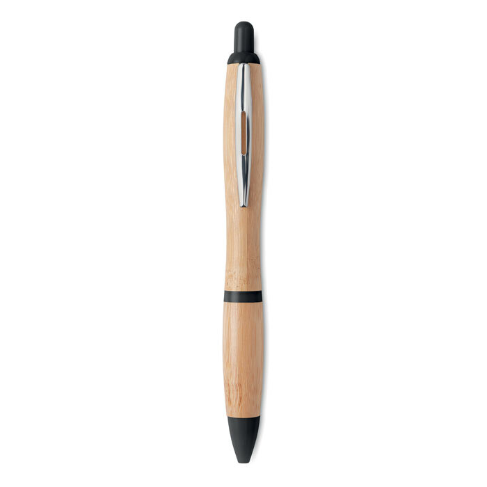 Stylo à bille personnalisé avec corps en bambou - Rio Bamboo | pandacolach