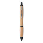 Stylo à bille personnalisé avec corps en bambou - Rio Bamboo | pandacolach - thumb - 1