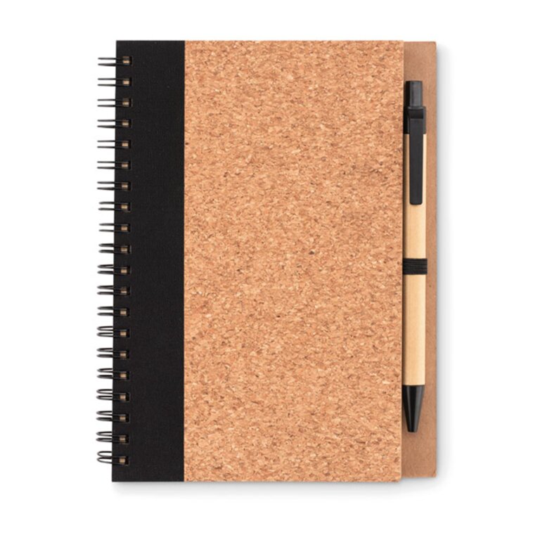 Carnet publicitaire 120 pages lignées avec stylo bille recyclé - Ramsès liège | pandacolach