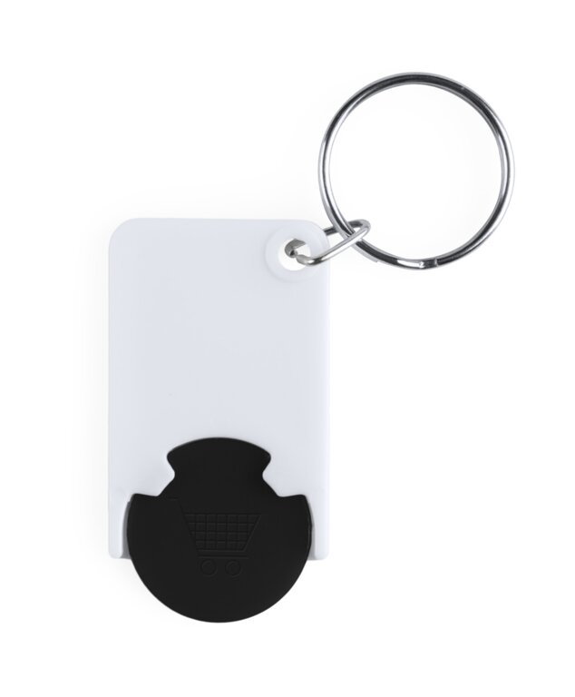 Porte-clés avec jeton en plastique détachable - Zabax | pandacola