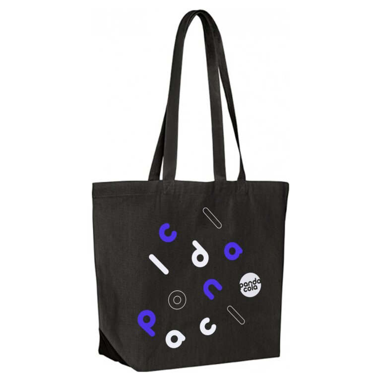Grand sac shopping en coton personnalisable 220gr/m² 47x35 cm - Dango | pandacolach