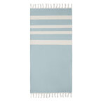 Fouta personnalisable en coton 140 gr/m² recyclé avec franges - Mia | pandacola - thumb - 1
