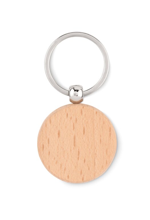 Porte-clés personnalisé en bois rond - Toty Woody | pandacolach