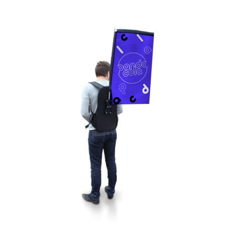 Sac à dos drapeau forme rectangle polyester 115 gr/m² - Arpin | pandacolach