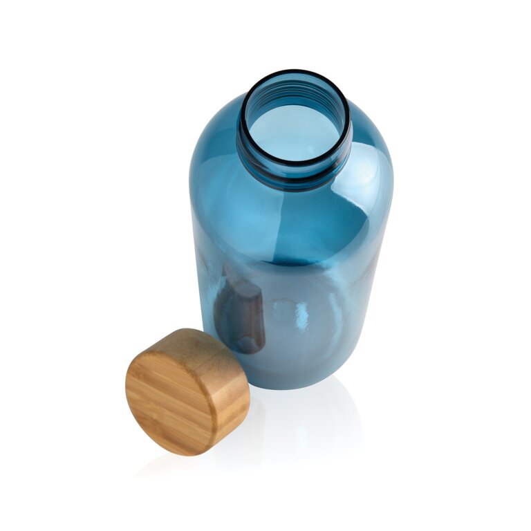Bouteille personnalisable 600 ml en rPET avec couvercle en bambou - Tuni | pandacola - 1