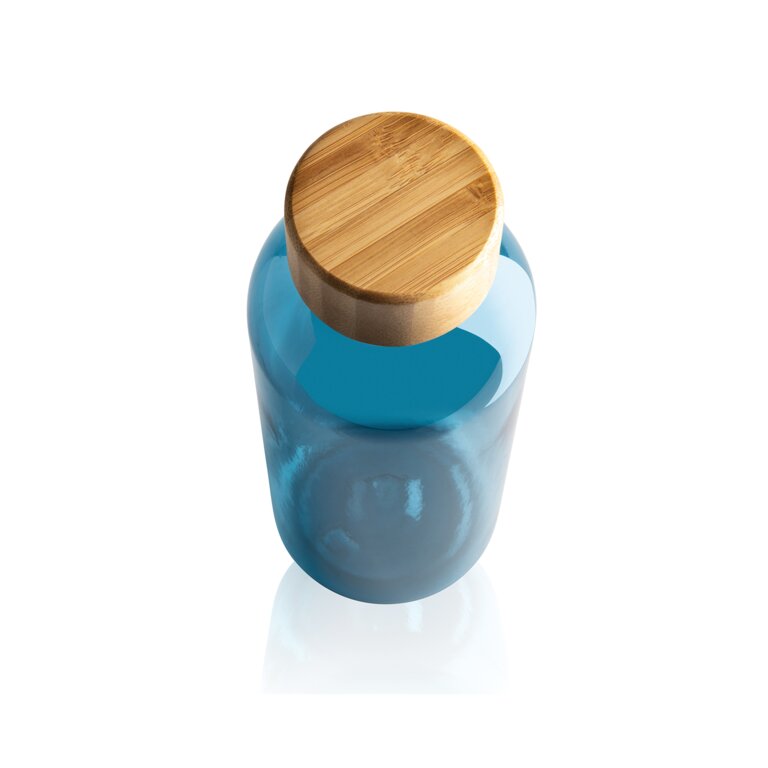 Bouteille personnalisable 600 ml en rPET avec couvercle en bambou - Tuni | pandacola - 2