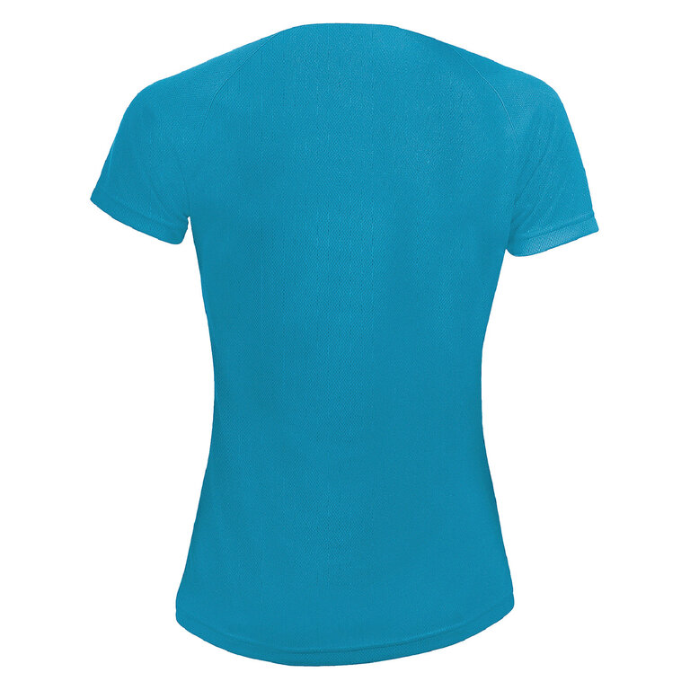 Tee-shirt respirant personnalisable de sport couleur femme en mesh polyester 140 gr/m² - Sporty | pandacola - 1