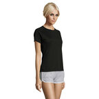 Tee-shirt respirant personnalisable de sport couleur femme en mesh polyester 140 gr/m² - Sporty | pandacola - thumb - 1