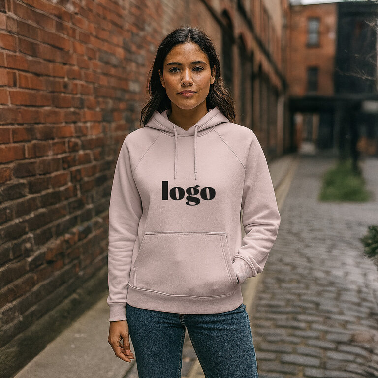 Sweat shirt promotionnel couleur unisexe à capuche en coton bio 280 gr/m² - Stellar | pandacolach