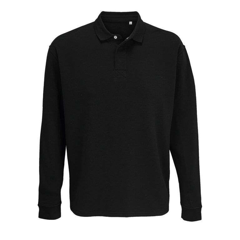 Sweat personnalisé mixte en coton recyclé à col de polo 320 gr/m² - Heritage | pandacolach