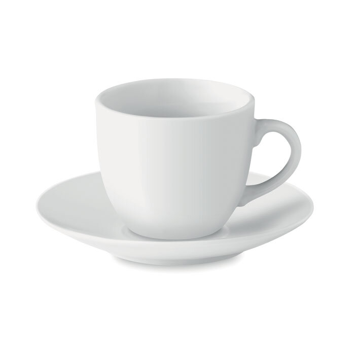 Tasse et sous tasse personnalisée en porcelaine de 80 ml - Espresso | pandacolach