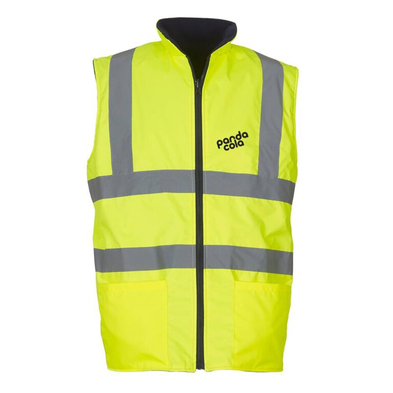 Bodywarmer personnalisable réversible à haute visibilité 280 gr/m² - Xen | Yoko® | pandacolach