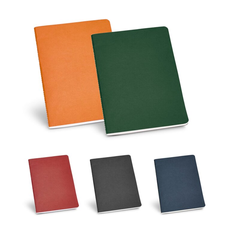 Carnet publicitaire A5 en carton avec 80 pages lignées - Elcy | pandacolach - 2