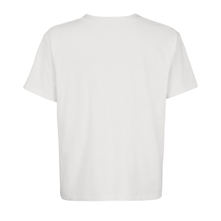 T-shirt personnalisé blanc oversize mixte en coton recyclé 220 gr/m² - Legacy White | pandacolach - 1
