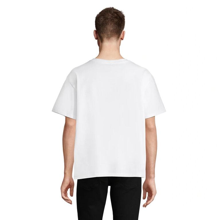 T-shirt personnalisé blanc oversize unisexe en coton recyclé 220 gr/m² - Legacy White | pandacola - 2