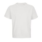 T-shirt personnalisé blanc oversize mixte en coton recyclé 220 gr/m² - Legacy White | pandacolach - thumb - 3