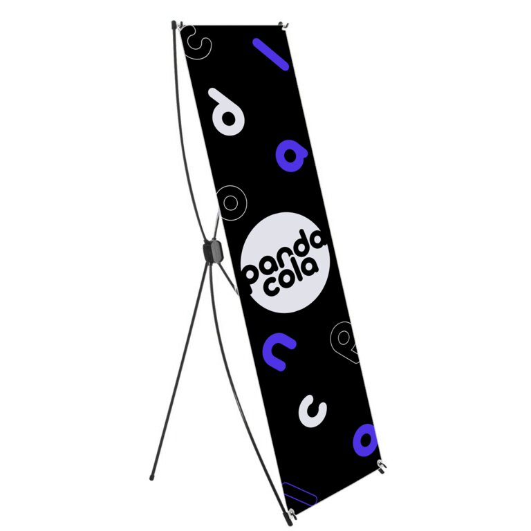 X-banner publicitaire avec impression recto en quadrichromie - Kilis 80x200 cm | pandacolach