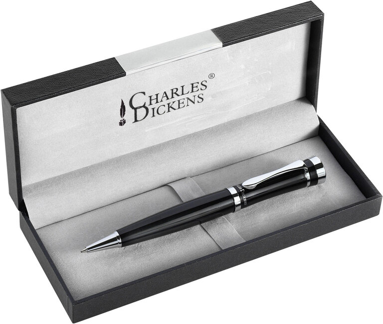 Parure stylo bille en métal twist - Higham | Charles Dickens | pandacola