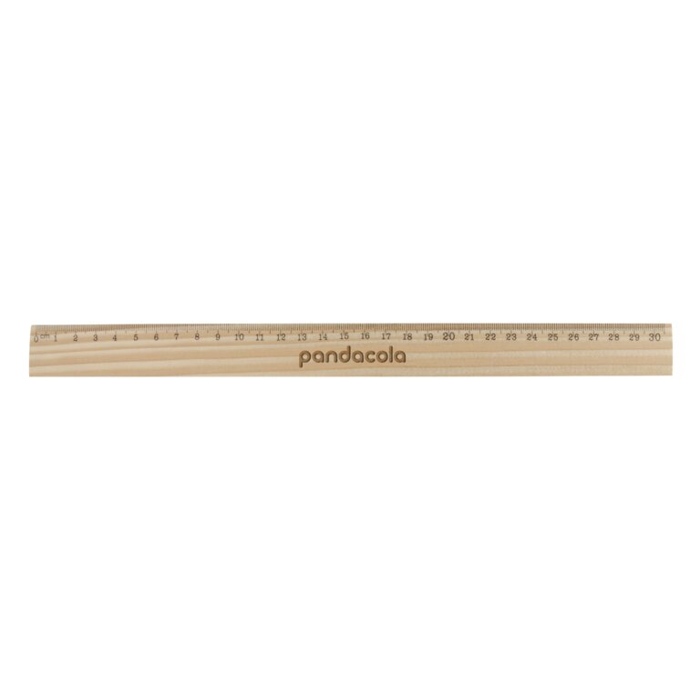 Règle personnalisée 30 cm en bois de pin - Zurmai 30 | pandacolach