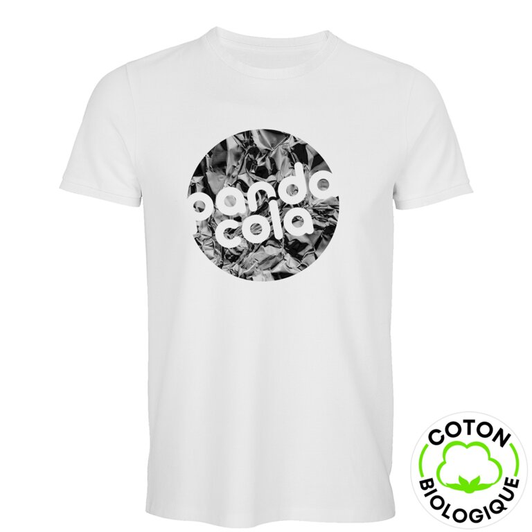 T-shirt unisexe personnalisable en coton pique bio 180 gr/m² | NEOBLU® - Loris White | pandacola