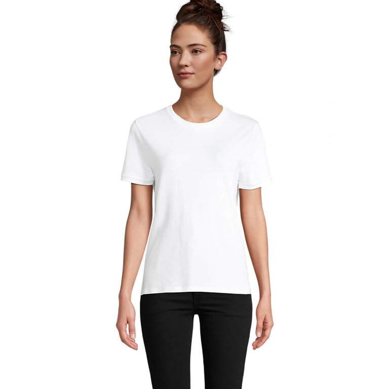 T-shirt unisexe personnalisable en coton pique bio 180 gr/m² | NEOBLU® - Loris White | pandacola