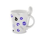 Mug personnalisable en sublimation avec cuilllère 300 mL - Sublimkonik | pandacola - thumb - 1